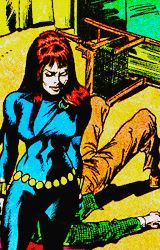 fuckyeahblackwidow:  Since there’s been a lot of talk lately about how women are drawn in superhero comics, anatomy, costume design, and the ongoing case of the disappearing spines, I thought I’d show you how Natasha used to be drawn, in panels dated