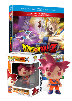 funkopopvinyl:  Exclusive Funko Super Saiyan God Goku Attention all Z Warriors! Funimation has partnered with Funko to bring about an exclusive one-of-a-kind and limited edition Super Saiyan God Goku! The Super Saiyan God Goku comes about from the latest