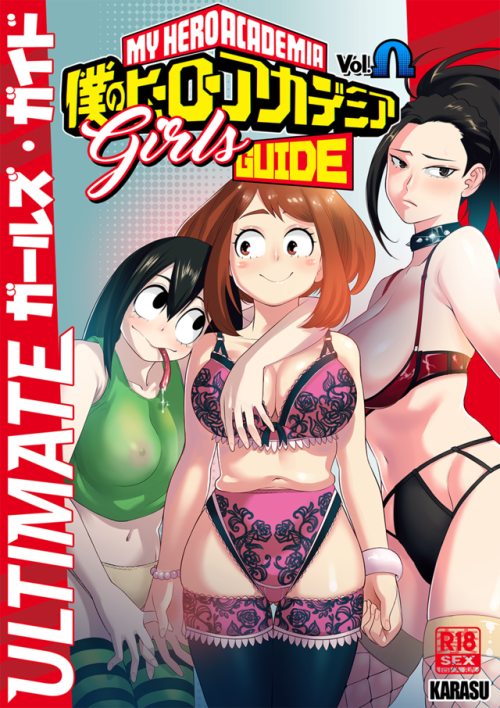 karasuh-art:  Yo guys,I have started mounths ago to read Boku no Hero. I really like the draw of Kōhei Horikoshi and the girls he created.So I decided to do a small collection book of girls illustrations. These 20 doujin pages named Ultimate Girls Guide