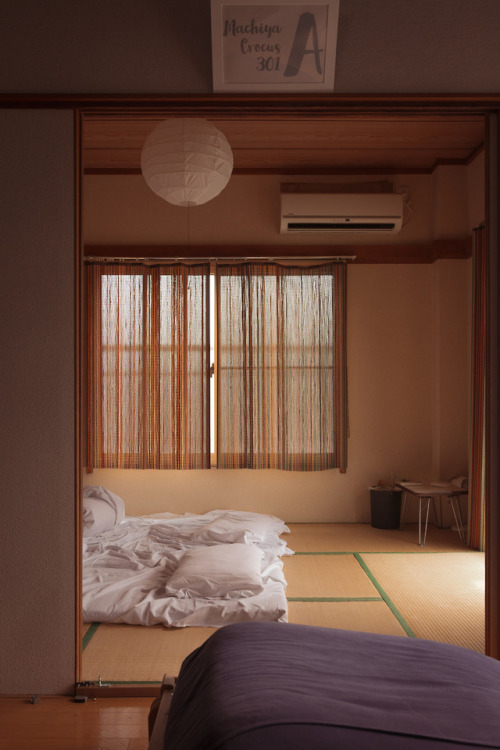 japanpix:The washitsu room I stayed in Machiya, Tokyo. [OC]