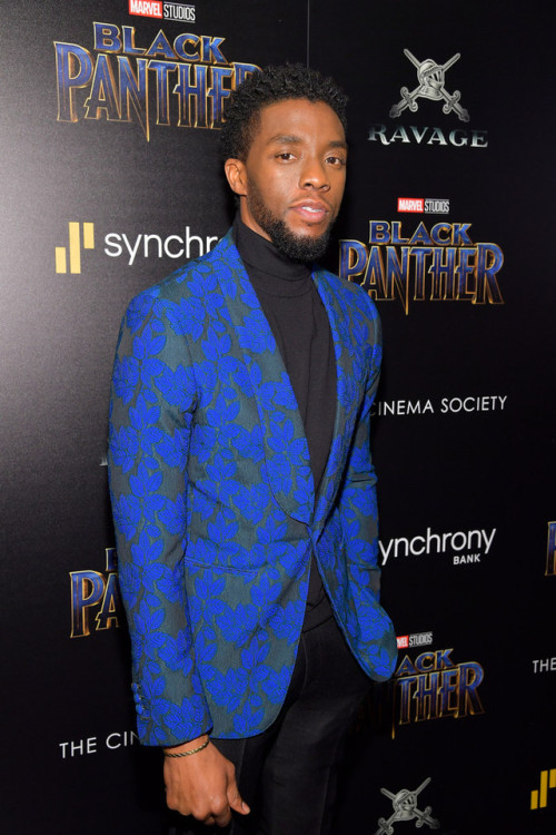 kamilamb: Chadwick Boseman attends the screening of Marvel Studios’ “Black Panther&rdquo