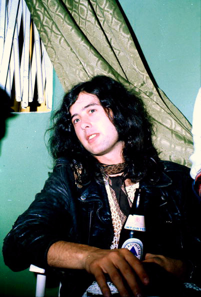 satya-:  Jimmy Page backstage at the Fillmore East. 