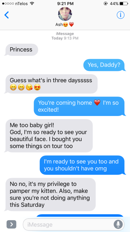 AU: (Request! Not a sext but cute idea!!!❤️) Daddy!Ashton talking about pampering is kitten when he 