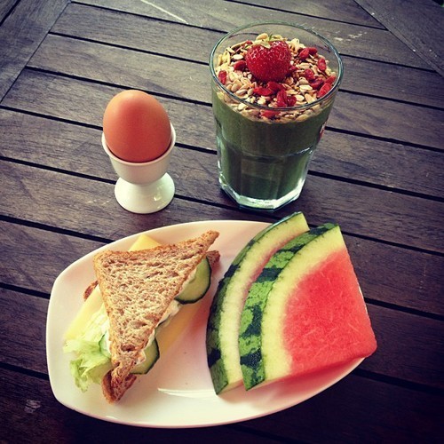 gettingahealthybody:  Lovely breakfast.