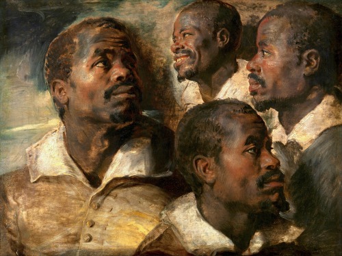 srednod:Four Studies of a Head of a Moor - Peter Paul Rubens 1640