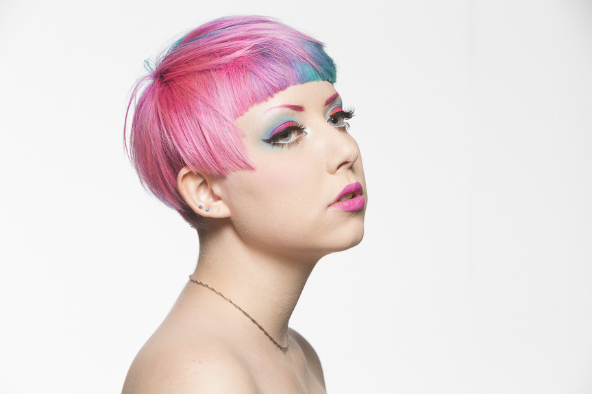 anemia:  Here i am being a hair model for work! I did my own makeup 
