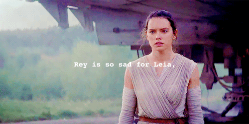 kanjiklubs:Rey walks down the ramp and sees, for the first time, Leia.