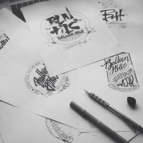 Sketching extended logo for t-shirt company based in Czech Republic. #type #typography #design #crea