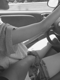 sxynbnd:  I like touching you in the car  I&rsquo;ll drive while you play. If I need you inside me, I&rsquo;ll stop for a run into the woods.