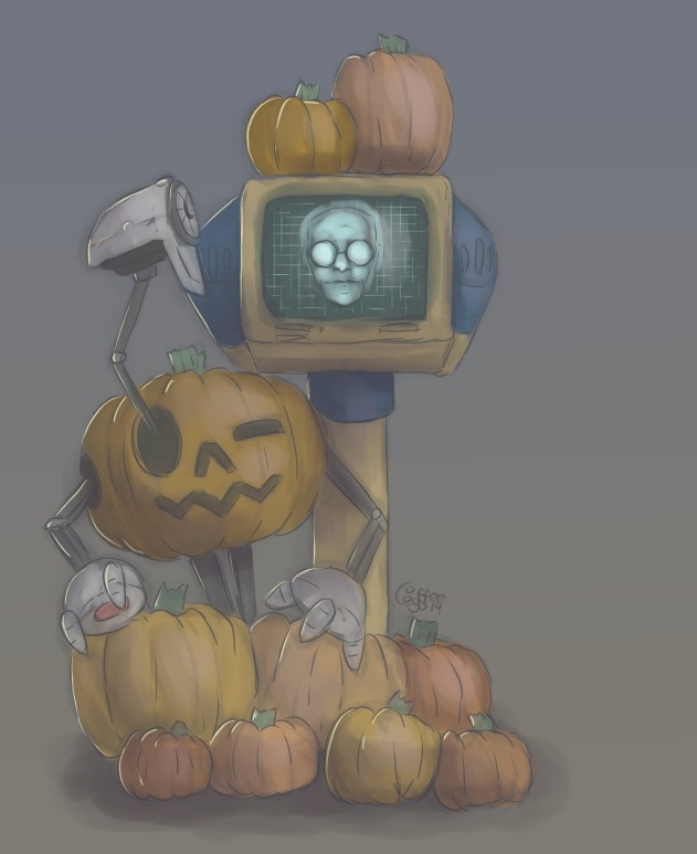 coffeecogs:  Pumpkins safe and sound in the Enclave bunker 