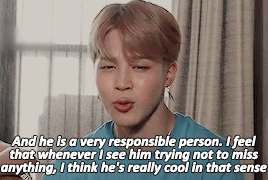 Jimin Introducing Namjoon