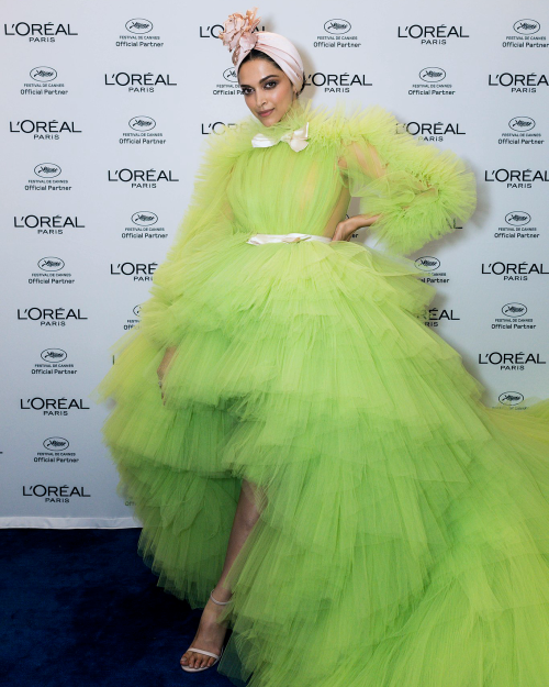 Deepika Padukone at L'Oréal Paris Coctail during 2019 Cannes Film Festival.