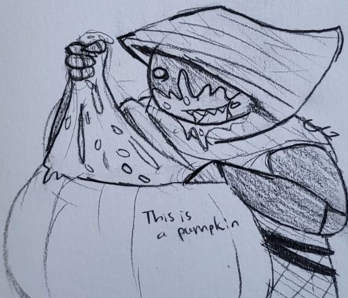 We Should Have Been Able To See WV Eat The Pumpkin I Think...