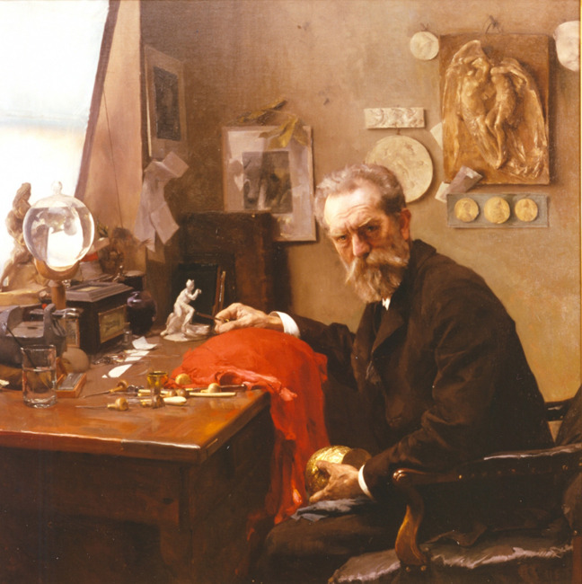 olivergalan:  Retrato del padre del artista, de Carl Von Marr (1858-1936). 
