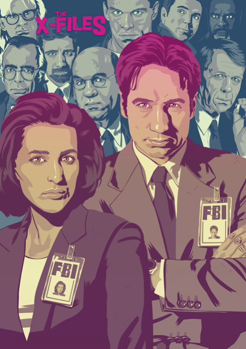 thexfilesareoutthere: The X-Files (versions one and two) by Mike Wrobel