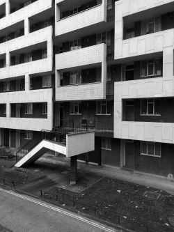 new-brutalism:  Hallfield Estate, Paddington, Berthold Lubetkin-Tecton realised by Denys Lasdun and Lindsay Drake, 1951-1958 Photo: Simon Phipps 