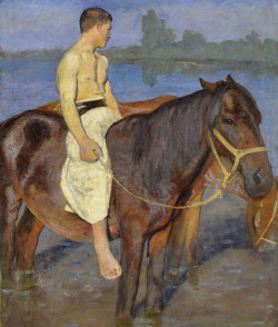 Boy at Riverside - Karoly Ferenczy  1903