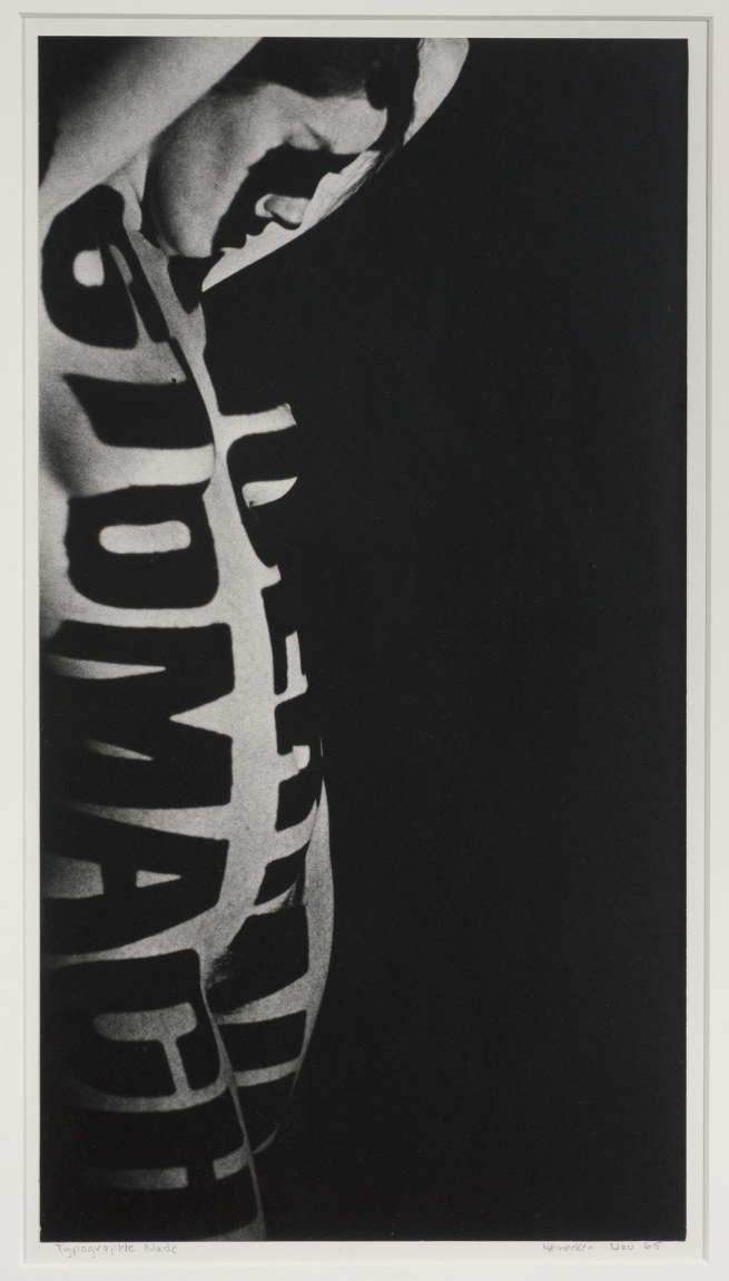 una-lady-italiana:  Robert Heinecken (American, 1931-2006) Typographic Nude 1965