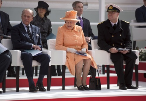 Queen Elizabeth II and Prince Philip, Duke of Edinburgh attended the official naming ceremony of ‘Br