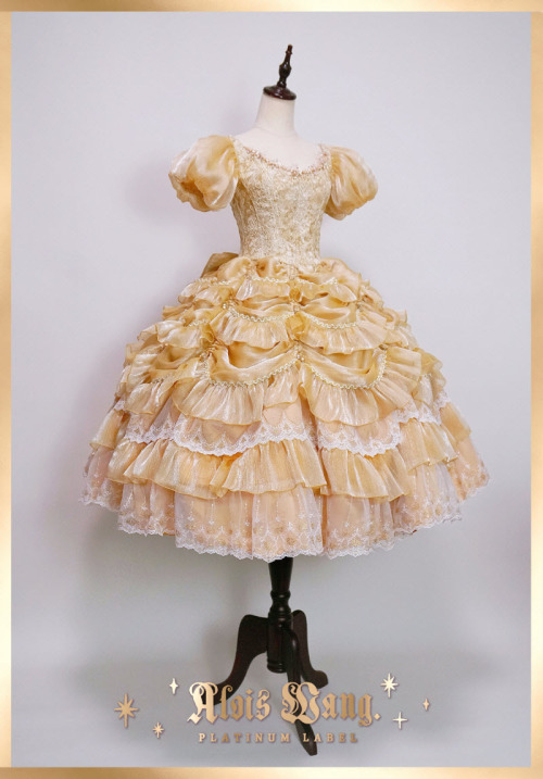 lolita-wardrobe: New Release: AloisWang 【-The Dancing Party-】 Lolita OP Dress◆ Shopping Link >>