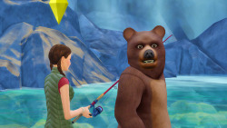 karmericaa:  One creepy ass bear and a squirrel-looking chipmunk?