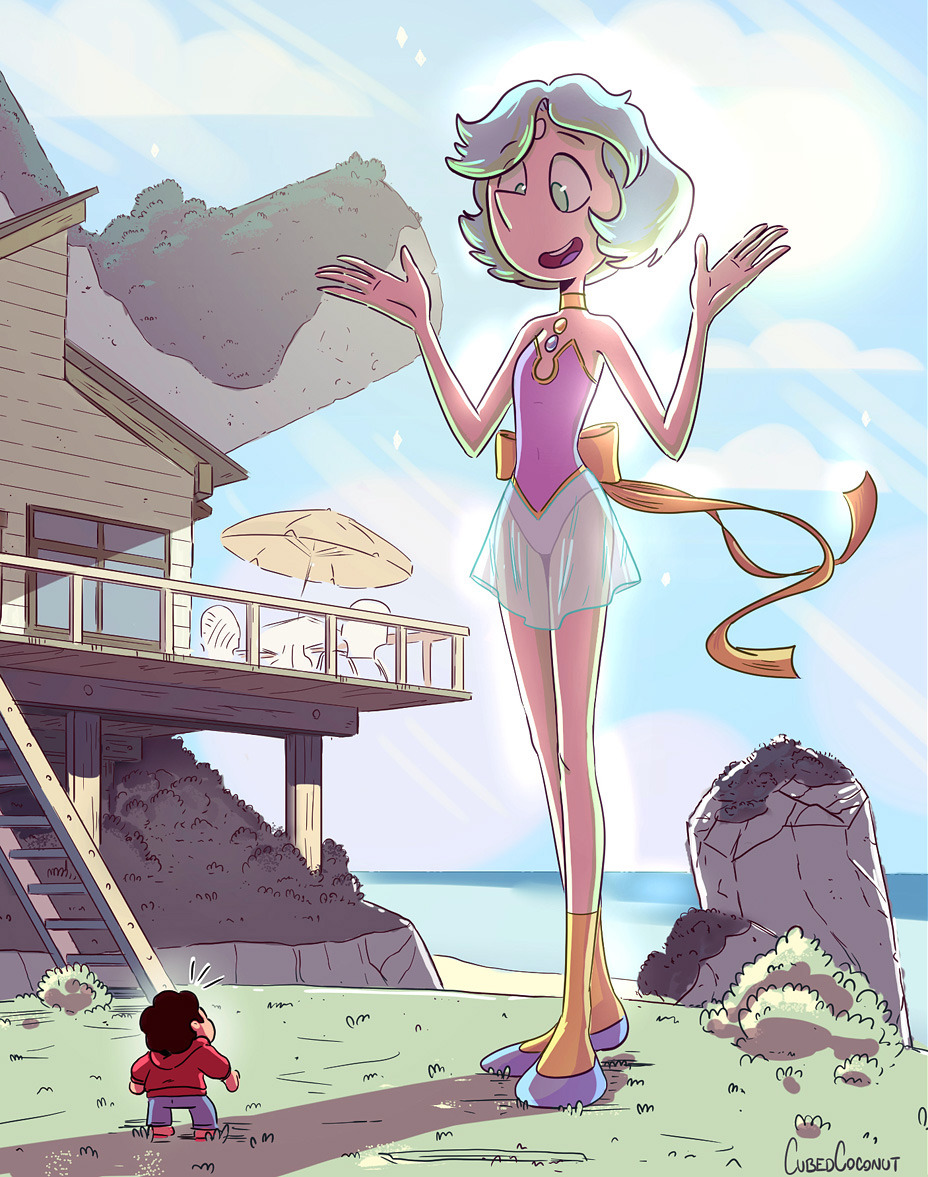 cubedcoconut: What would happen if all 3 Pearls fused together? Giant multi-colored-super-Pearl-mega-fusion!!!