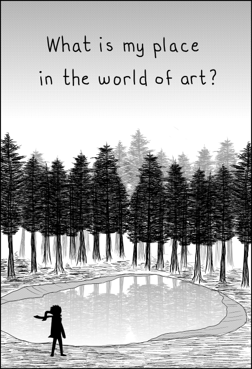askchubbydiamond:  thefreckledl:  ask-ooc-jack:  atokniiro:  An introspective journey of artistic self discovery, presented as a 6 page comic.  I THOUGHT IT WAS DEEP  literally me  MY LIFE!  Yep