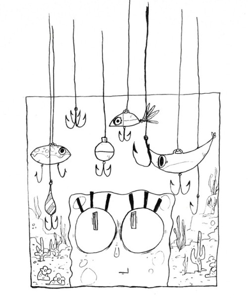 I Drew This For A Spongebob Fanart Contest Hottopic Was Hosting But It TRUNS OUT YOU GOTTA LIVE IN THE