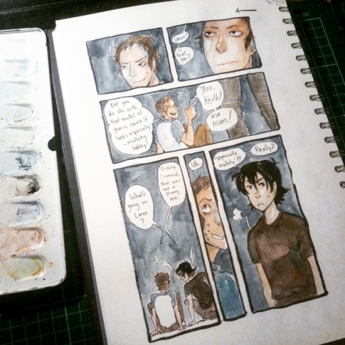 I’ve been drawing on a little klance comic thing!!Not sure if I’ll continue this more yet but its 