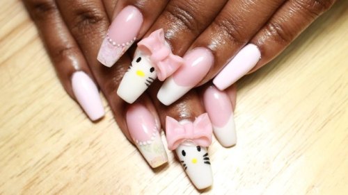 hyper-femininity:  Fake nails Another great way to embrace your true bimbo nature is to get your nai