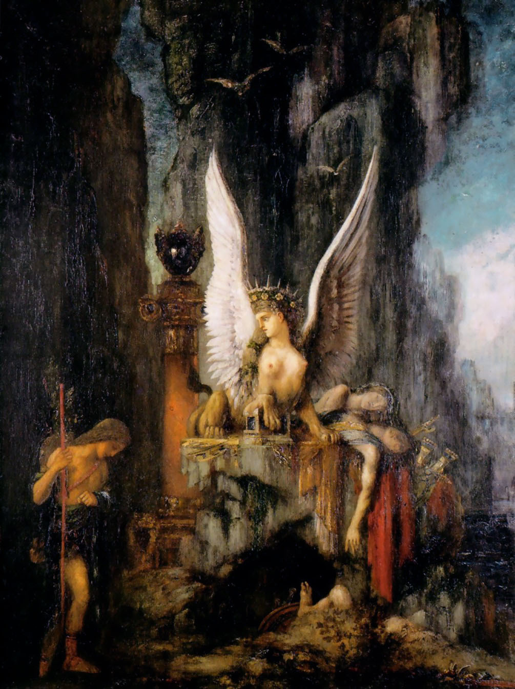 Gustave Moreau. &hellip;sphinxes!!!  In the order i placed them in (which is