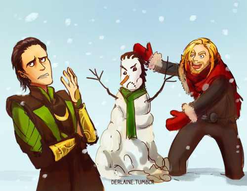 derlaine:Gotta do a snowman pic before Xmas!! (5 of 16) How is it Christmas Eve already!#Thor spent 