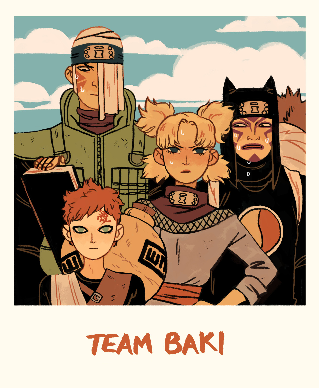 sarakipin:  Chūnin exam polaroids!  