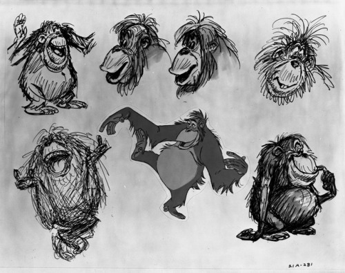 King Louie concept art by Ken Anderson.