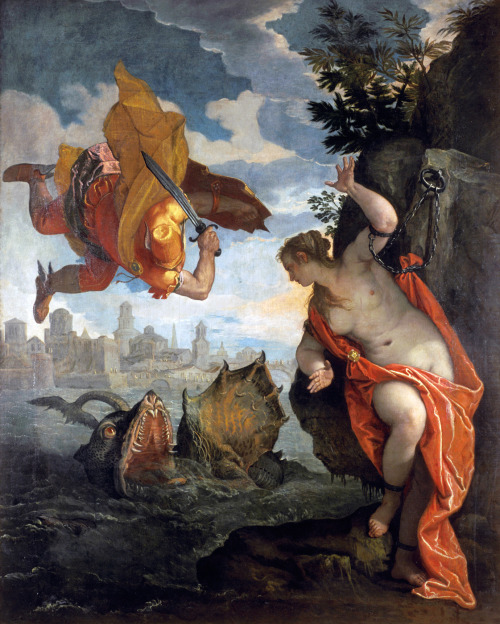 Perseus Rescuing Andromeda by Paolo Veronesec. 1576-1578oil on canvasMusee des Beaux-Arts, Rennes 