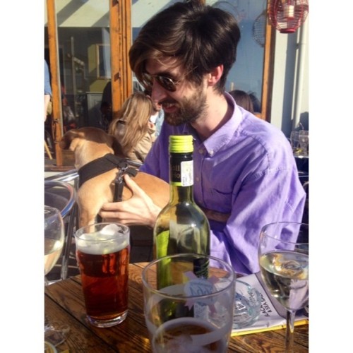 Josh josh plus dog #settingsun #pub #brighton