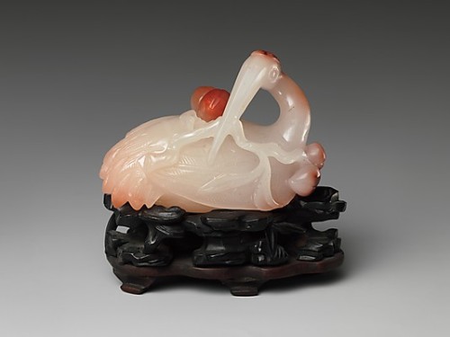 virtual-artifacts: Water Dropper in the Shape of a Crane Period:Qing dynasty (1644–1911) Date: