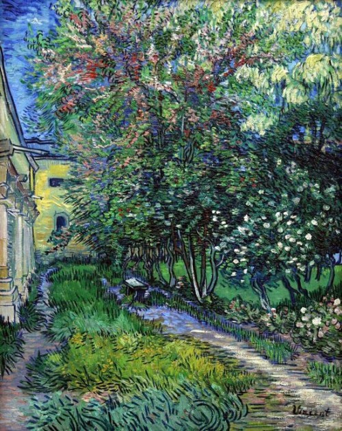 urgetocreate:  Vincent van Gogh, The Garden of the Asylum at Saint-Rémy, 1889 