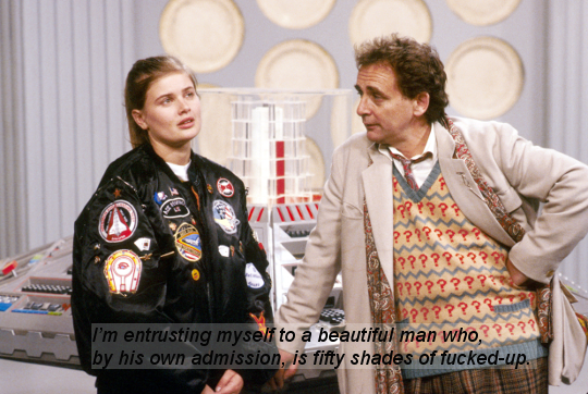 softclassicwho:  3rddoctor:  Classic Who + Fifty Shades of Grey   Follow for more