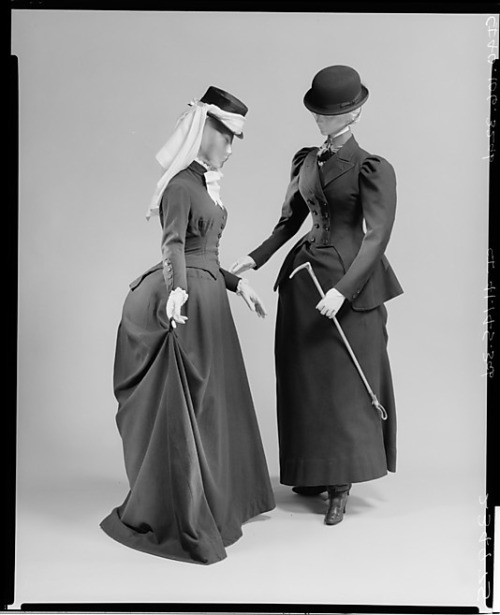 Riding habits from 1872 and 1875, American