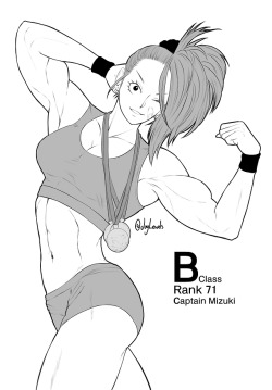 joylewds:  She’s cute, beefy and awesome.The new waifu of OPM, Captain Mizuki!Your likes and reblogs help a bunch, thanks!