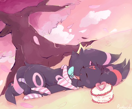 purpleninfy:umbreon commission! thank you so much ^^