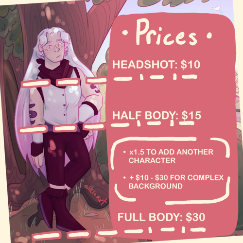 aiki-art:I AM TAKING COMMISSIONS IN EXCHANGE FOR DONATIONS TO BLM FUNDRAISERS AND CHARITIES!! DM ME 