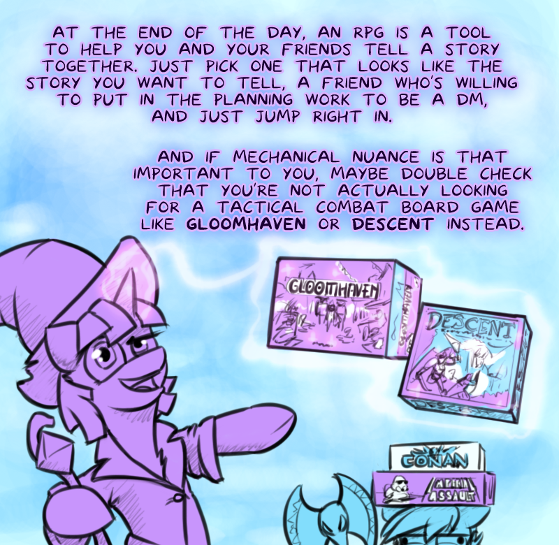 boardgameswithfriends:We love RPGs, but we love them more for the RP than the G.