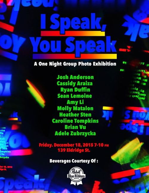 If you’re in NYC this Friday come check out this artshow.~Alcohol sponsored by PBR~ 