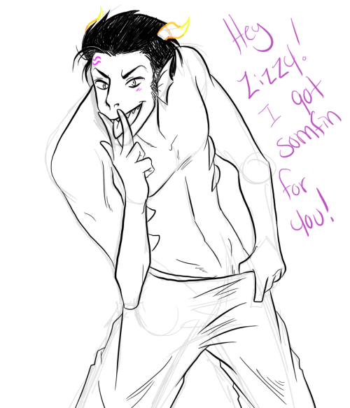 darksenpai:Cronus for Zizzy~My Moirail-Who may just get fish-boned by Cronus!BA-DUM PSHHH! OH YEAH! 