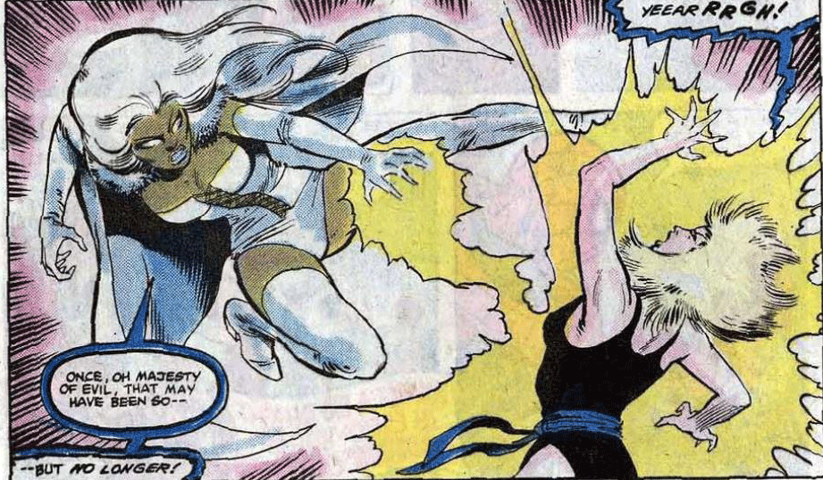 ororomunroe:  After kidnapping Storm and being defeated by Phoenix, Emma Frost then