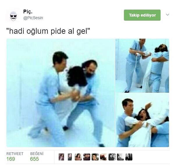 " hadi oğlum pide al gel"