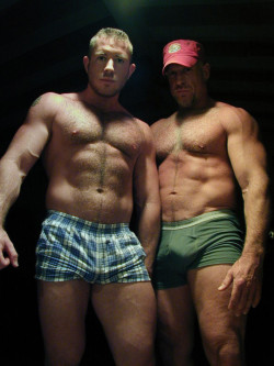 jantoni0:  wantsaburlybrute:Double your Pleasure… Double your Fun… 😈😈😈 I had been working for a delivery service when I got my last call of the night. When I knocked these two guys opened the door. They caught me off guard so I just stood