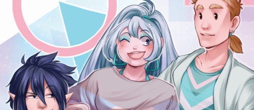 magicalzombieart: Preview of the piece I did for the @bigthreesomezine, along with two parts of my m